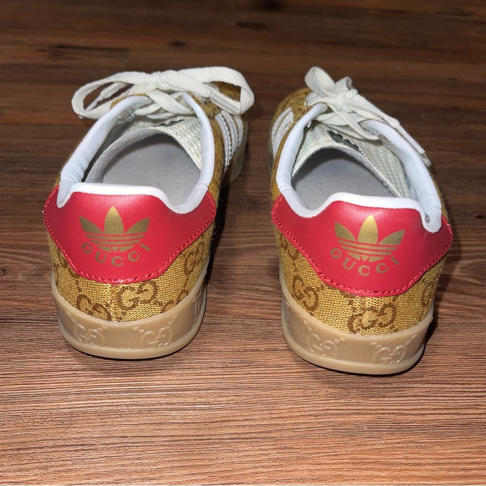 Gucci Adidas Brown and Red Sneakers - Picture 2 of 13